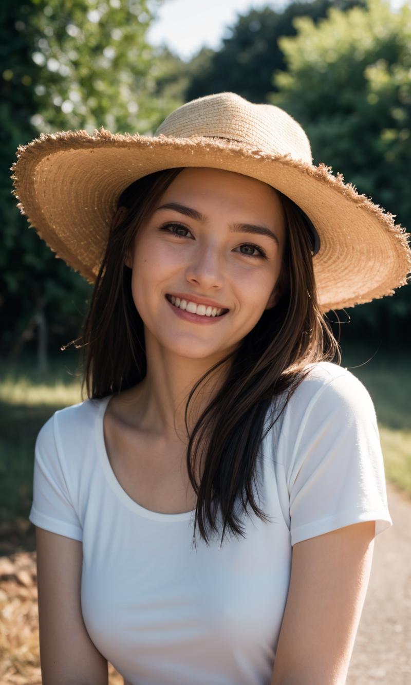 12212-979325803-Ambient light natural photography POV of a beautiful woman in the countryside, wearing short sleeves and hat, smiling,.png